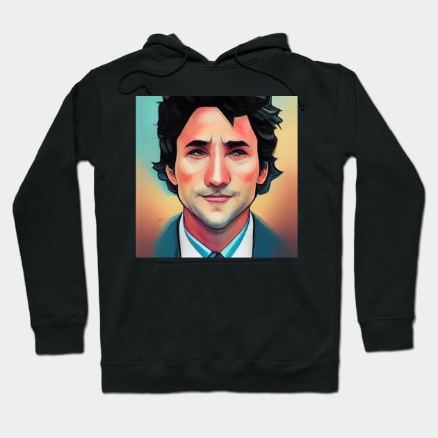 Justin Trudeau | Comics style Hoodie by ComicsFactory